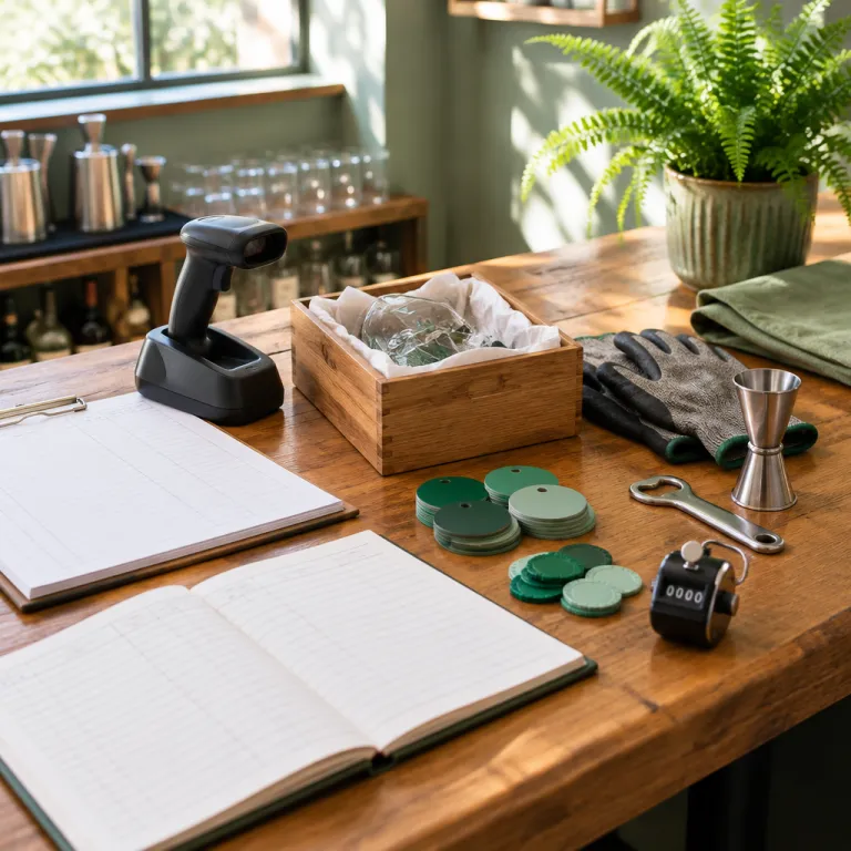 Structuring bar inventory waste and breakage tracking by employee shift, reason and date